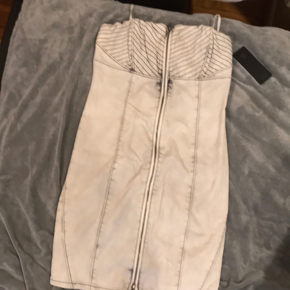 Cylinder wash moto dress